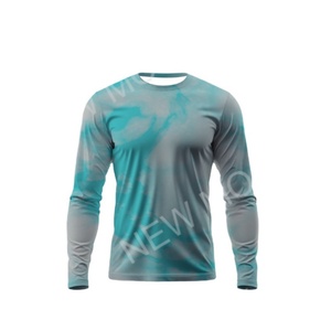 High Quality Long Sleeve UPF50+ Quick Dry Custom Sublimation Printed Fishing Shirt Anti-UV Sun Protection Fishing Hoodie - Product Image 1
