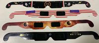Lunettes de visualisation d'éclipse en papier 3D de conception personnalisée Lunettes d'éclipse solaire certifiées ISO