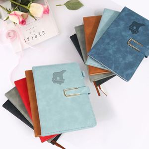 Creative Note Books Custom Logo Hardcover Waterproof A6 A5 A4 Size Hardcover PU Leather <b>Journal</b> Notebook - Product Image 6