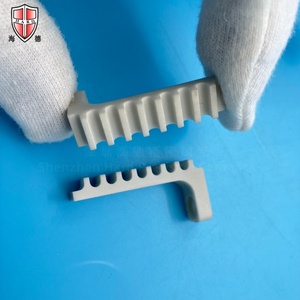 Bloc en céramique de nitrure d'aluminium usiné avec précision, plaque nervurée AlN résistante à l'usure, haute résistance diélectrique, raccordement structurel - Product Image 6