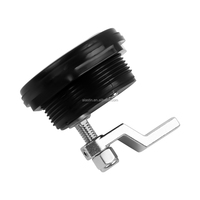 Accessoires de bateau de haute qualité au design moderne, quincaillerie marine, loquet de trappe en nylon noir pour yacht