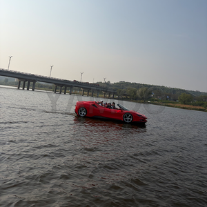 Bateau à réaction de style <span class=keywords><strong>Ferrari</strong></span> robuste 2026, Stable 170 °   Drift Tri-Hull, Moteur Yamaha d'origine pour les lieux commerciaux en bord de mer - Product Image 2