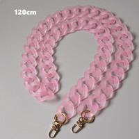 Sangle de sac à main de créateur ZONESIN, accessoires détachables, chaîne de sac en résine de couleur bonbon