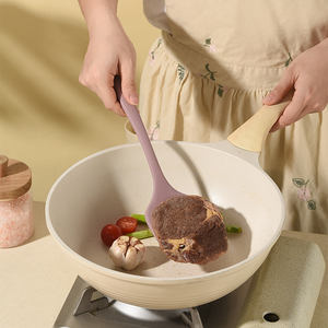 कोरियन सिलिकॉन स्पुटुला 1-टुकड़ा गर्म गुलाबी गुलाबी बेज सफेद प्रकाश हरी हरी रसोई के बर्तन डिशवॉशर सुरक्षित - Product Image 4