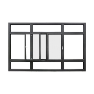 Üçlü yalıtımlı cam sürgülü pencere dış oturma odası banyo için yüksek güvenlik alüminyum alaşımlı çerçeve yatay açılış - Product Image 2
