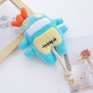 ของเล่นสุนัขแบบขายส่ง ตุ๊กตาผ้าฝ้ายรูปสัตว์ทะเล เชือกฝ้าย สำหรับแมวและลูกสุนัข ทนทานต่อการกัด ช่วยขัดฟัน อุปกรณ์สำหรับสัตว์เลี้ยง - Product Image 3