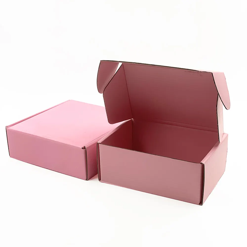 Custom Package Brown Kraft Mailing Boxes 12 x 12 x 2 Inches Shipping clothing Mailing Carton Box