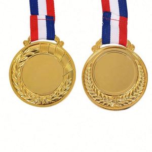 Medalla Deportiva de Latón Personalizada ODM, Metal Dorado con Cinta Disponible para Impresión UV, Serigrafía, Grabado y Impresión Digital - Product Image 5