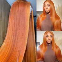 Vente en gros d'os perruques droites 28 pouces haute densité perruque de cheveux humains avant de lacet