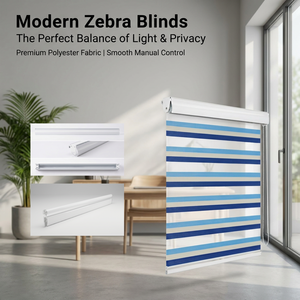 Stores zébrés manuels en polyester résistant à l'usure, <span class=keywords><strong>sur</strong></span> <span class=keywords><strong>mesure</strong></span>, couleurs variées, résistants aux UV, jour et nuit - Product Image 1