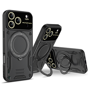 Étui de téléphone multifonctionnel invisible avec support d'anneau anti-chute, protection de l'objectif de la grande fenêtre pour ZTE Blade A54 A34 Axon 50 Lite - Product Image 5