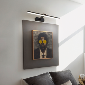 Minimalist Black Aluminum LED <b>Wall</b> Lamp 3500K Warm White Touch Control Dimmable <b>Wall</b>-Mounted for Living Room - Product Image 6