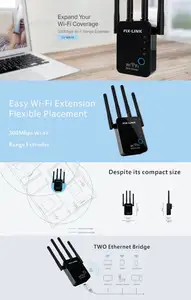 PIXLINK 300 150mbps Wifi Signal Booster 3グラム4グラムWifi Mini Router 4 Antenna Extender RepetidorデWifi Repeater Pix-リンクスWR16