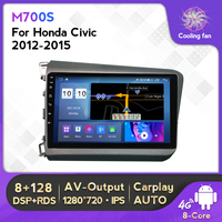MEKEDE Android 4 Core 2.5D Bildschirm Auto DVD-Player für HONDA CIVIC 2012 2013 2014 1+16G WLAN GPS BT Auto-Play Stereo
