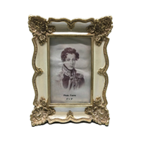Cadre photo ancien design européen Chevalet Vintage Home Decor Tenture murale de table Affichage Matériau en résine Style rétro 4x6/5x7