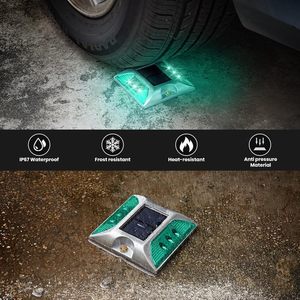 Catarifrangente Stradale Solare <span class=keywords><strong>a</strong></span> LED da 20T per Sicurezza Stradale, Segnalazione di Avvertimento, Marcatura di Vialetti e Pontili - Product Image 5