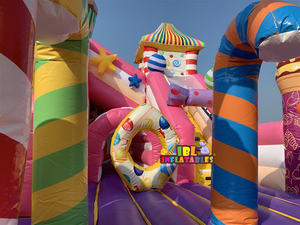 Alquiler de Centro de Juegos Inflable Portátil Personalizado para Eventos, Tobogán Inflable para Bodas y Fiestas de 7x5.5m con Capacidad para 10 Personas - Product Image 5