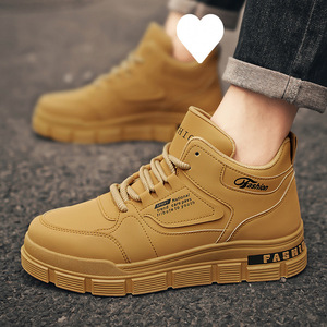 Botas para Hombre, Nuevas Botas de Otoño con Cordones, Estilo Casual, Plataforma, con Parte Superior de PU, Botines a la Moda que Combinan con Todo - Product Image 3