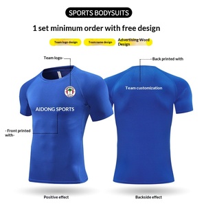 Ensemble short et t-shirt de sport en polyester à manches courtes, coupe ajustée, taille élastique, personnalisable avec le nom de l'équipe, pour le basketball professionnel, la course et l'entraînement - Product Image 3