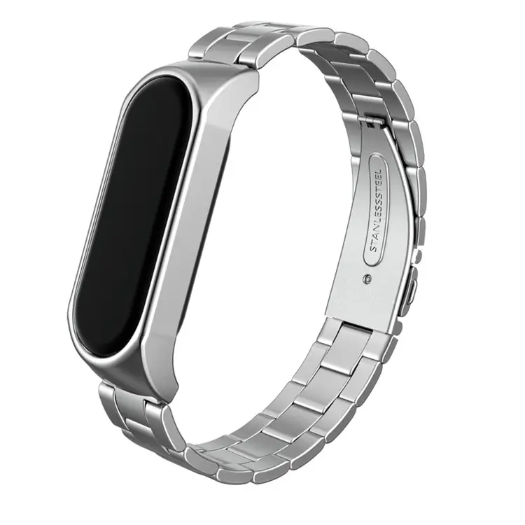 Metal Steel Strap for Xiaomi Mi Band 4 3 5 Wrist Band Bracelet Replacement for Mi Band 4 5 3 Screwless Stainless Steel Wristband