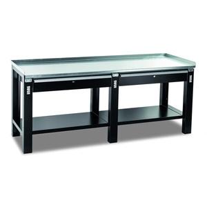 USAG - U05060155 Établi avec plateau en acier et 2 tiroirs-EAN 8010239925427 BANCS DE TRAVAIL ET TABLES - Product Image 1