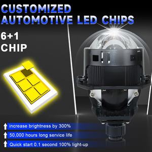 Precio de Fábrica, Lente K206, Proyector Bi-LED, Faro Delantero LED de 60w de Alta Potencia, Faros Delanteros de Luz Alta de 3 Pulgadas, Proyector Bi-LED - Product Image 3