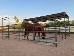 แผงรั้วม้าโลหะใช้สำหรับ12ft 6FT แผงปากกากลมแผงคอกปศุสัตว์แผงคว้านคอกสัตว์ - Product Image 6