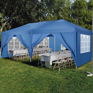 Carpa <span class=keywords><strong>de</strong></span> Jardín Plegable Impermeable <span class=keywords><strong>de</strong></span> 3x6 Metros con 6 Paredes Laterales, Protección UV 50+, Altura Ajustable - Product Image 3