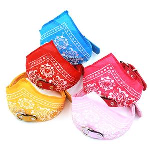 Colorful Exotic Totem Print <b>Dog</b> Bandana <b>Collar</b> XL/XXL/<b>Small</b> Sizes Eco-Friendly PU & Polyester With Metal Lights Scarf Decoration - Product Image 4