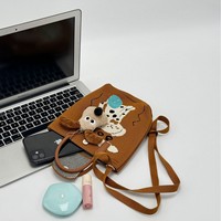 Nouvel Arrivage Sac à Main Femme en Tricot de Polyester Haut de Gamme, Style Ins, Motif Dessin Animé Mignon, Forme Boulette, Style Coréen, Simplicité Urbaine