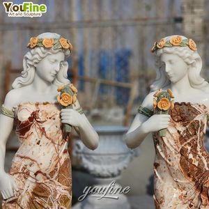 Yaşam boyutu açık bahçe Modern Lady heykeli oniks mermer şekil heykel - Product Image 5