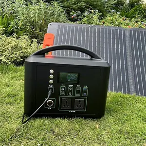 Supplier supply lifepo4 battery bank ups trgabare powerstation fast charge 1000w portable power station 1000w solar generator