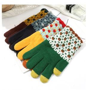 Gants d'hiver chauds et mignons pour femmes, grande taille, en tricot respirant avec doublure polaire, coupe-vent pour le cyclisme, compatibles écran tactile, pour les sports quotidiens et les activités de plein air - Product Image 2