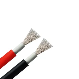 Kabel Surya Kbe Tembaga Kaleng Hitam Merah XLPO Kabel Surya Pemimpin Isolasi 2.5Mm 4Mm 6Mm 10Mm Kabel Panel Surya