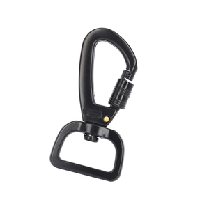 Pet döner köpek tasma için kendinden kilitleme fonksiyonu toka <span class=keywords><strong>Metal</strong></span> karabina ile maliyet etkin çinko alaşımı köpek tasması döner yaylı kanca - Product Image 1