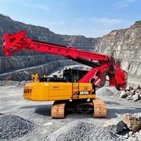 Offre Spéciale – Foreuse Rotative Hydraulique sur Chenilles SANY SR155 d'Occasion avec Pompe Diesel – Mini Foreuse de Carottage Portable pour Mines