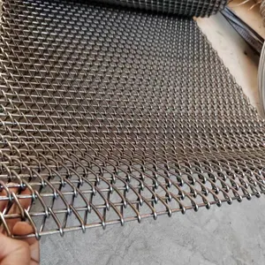 Mechanical Cooling Temperature Horseshoe Mesh Great Wall Mesh Stainless Steel Conveyor Belt Metal Chain Wire Conveyor Mesh Belt