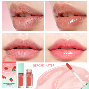 Aceite Labial con Extracto de Frutas OEM - Plump Glow, Hidratante Labial con Sensación Acuosa, Humectante para Piel Seca, Iluminador 7g JINSME FC-031 - Product Image 5