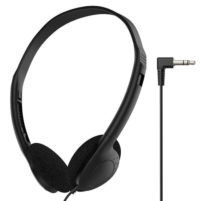Cheap Wired Music Earphones Over-Ear IPX4 Waterproof 30mm Drivers Aviation Headsets School Travel Audiophile 3.5mm Telephone