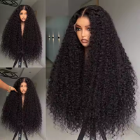 Perruque HD Pixie Curly Double Drawn en Cheveux Naturels Bruts, 100% Cheveux Humains Brésiliens, Vente en Gros, pour Femmes Noires, Perruques Bouclées Naturelles Birmanes Sans Colle