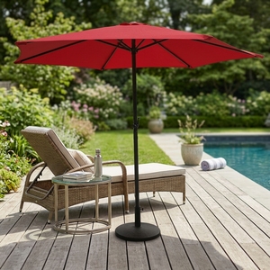 Parasol de jardin suspendu en aluminium au design contemporain, personnalisable, idéal pour les parcs extérieurs – Offre Spéciale - Product Image 1