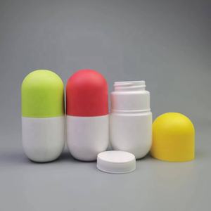 ขวดพลาสติก HDPE รูปทรงแคปซูลเปล่า ดีไซน์ใหม่ ขนาด 100 มล. พร้อมฝาปิด - Product Image 3