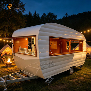 Camion de restauration mobile vintage, <span class=keywords><strong>caravane</strong></span> rétro pour la vente de glaces, café et crêpes, idéal pour les services de traiteur en extérieur et la <span class=keywords><strong>location</strong></span> d'événements - Product Image 2