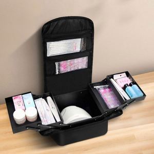 Sac de toilette professionnel en tissu Oxford polyester imperméable grande capacité pour maquillage et voyage transfrontalier – Vente en gros - Product Image 3