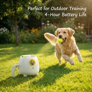 Bester MIVI Moderner Automatischer Hundeballwerfer Leckerli- und Belohnungsautomat 20m Reichweite Intelligenter Plastik-Sport-Tennisballwerfer - Product Image 4