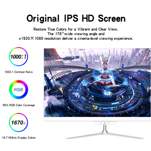 23.8 इंच सभी एक डेस्कटॉप इनटेल i5 होम लर्निंग कंप्यूटर पूर्ण HD स्क्रीन एयो डिवाइस कार्यालय कार्य छात्र के लिए - Product Image 6