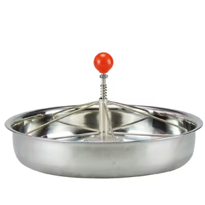 Pemberi makan babi besi tahan karat otomatis melalui 25/29/36cm bentuk bulat nampan pemberi makan babi untuk industri ritel dan pertanian - Product Image 6