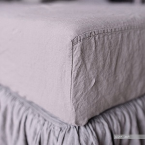 Housse de couette et taies d'oreiller en lin pur bio français de luxe, taille personnalisée Queen King, ensemble de literie en lin pur - Product Image 3