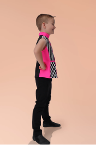 Camiseta sin mangas de fábrica Trajes de baile rosa <span class=keywords><strong>brillante</strong></span> y <span class=keywords><strong>blanco</strong></span> - Product Image 5