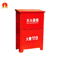 Kabinet Selang Pemadam Kebakaran Dinding dengan Pintu Ganda dari Logam/Stainless Steel/Aluminium Merah/Perak